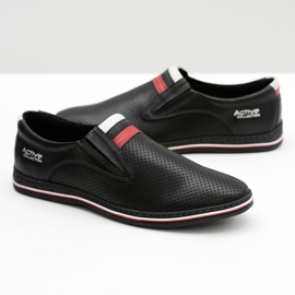 Joker Zapatos sin cordones negros de cuero para hombre Mello 5