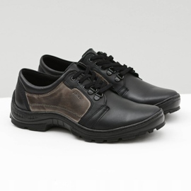 Joker Zapatos negros de cuero clásico para hombre Favello 1