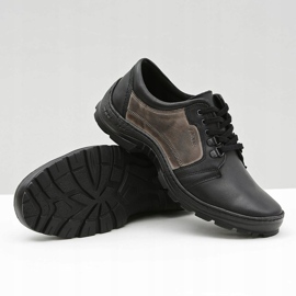 Joker Zapatos negros de cuero clásico para hombre Favello 4