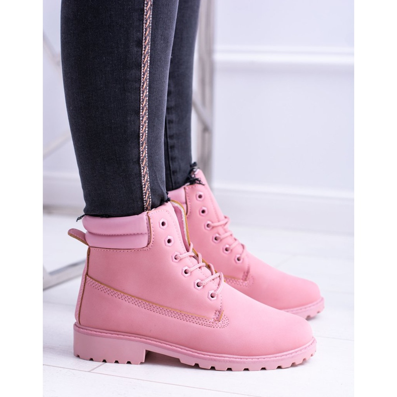 SEA Botas De Madera Pastel Para Mujer Rosa Polvo Lucy rosado 2 SEA Botas De Madera Pastel Para Mujer Rosa Polvo Lucy rosado 2