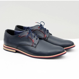 Bednarek Polish Shoes Zapatos Brogues para Hombre Bednarek Elegant Leather Azul Marino Pietro 1