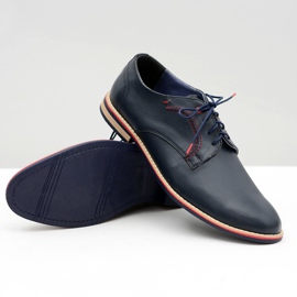 Bednarek Polish Shoes Zapatos Brogues para Hombre Bednarek Elegant Leather Azul Marino Pietro 4