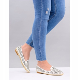 Lu Boo | Bailarinas blancas con estilo calado de Lordsy blanco 4