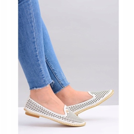 Lu Boo | Bailarinas blancas con estilo calado de Lordsy blanco 6