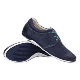 Krisbut Zapatos Dimonde de Piel Hombre Azul Marino 3