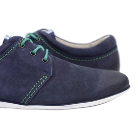 Krisbut Zapatos Dimonde de Piel Hombre Azul Marino 5