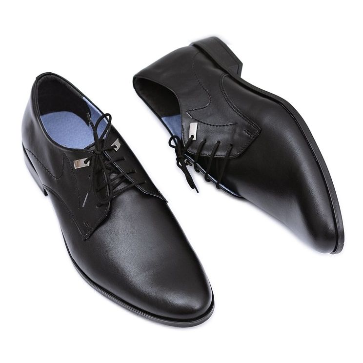 Mario Boschetti Elegantes zapatos formales negros de Damaso 2