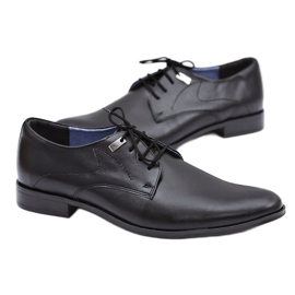 Mario Boschetti Elegantes zapatos formales negros de Damaso 3