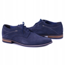 Bednarek Polish Shoes Zapatos Brogues para Hombre Bednarek Elegant Leather Suede Azul Marino Eligio 5