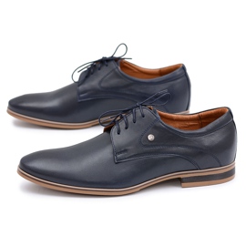 Mario Boschetti Zapatos Refugio Piel Elegante Azul Marino 1