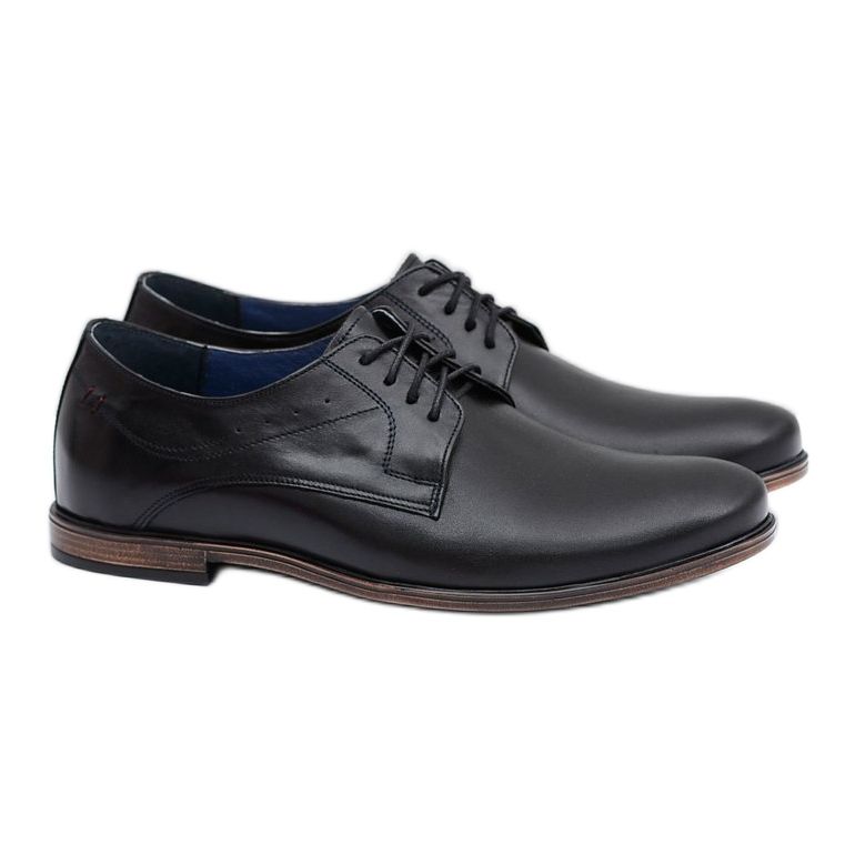 Zapatos James Nikopol Black Leather para hombre negro 1