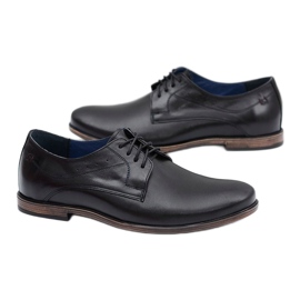 Zapatos James Nikopol Black Leather para hombre negro 4