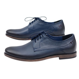 Zapatos de hombre de cuero azul marino Nikopol James 8