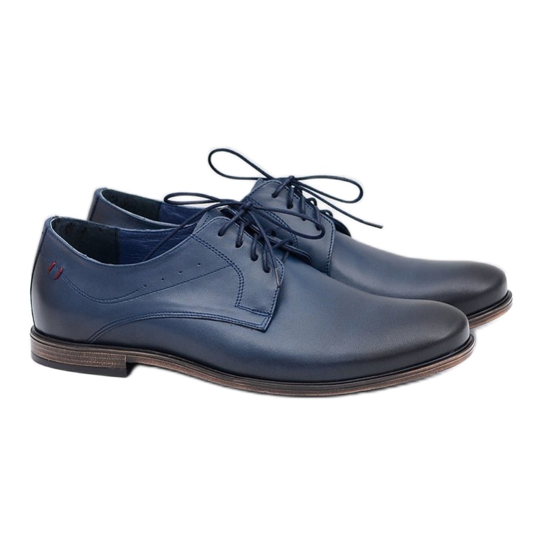 Zapatos de hombre de cuero azul marino Nikopol James 1