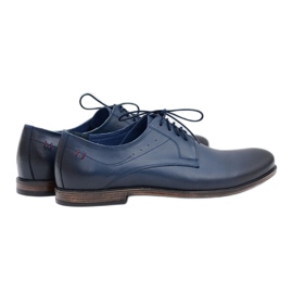 Zapatos de hombre de cuero azul marino Nikopol James 2