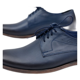 Zapatos de hombre de cuero azul marino Nikopol James 6