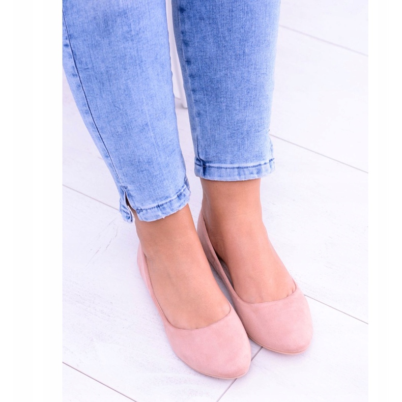 PS1 Bailarinas Mujer Rosa Suede Bueno rosado 2 PS1 Bailarinas Mujer Rosa Suede Bueno rosado 2