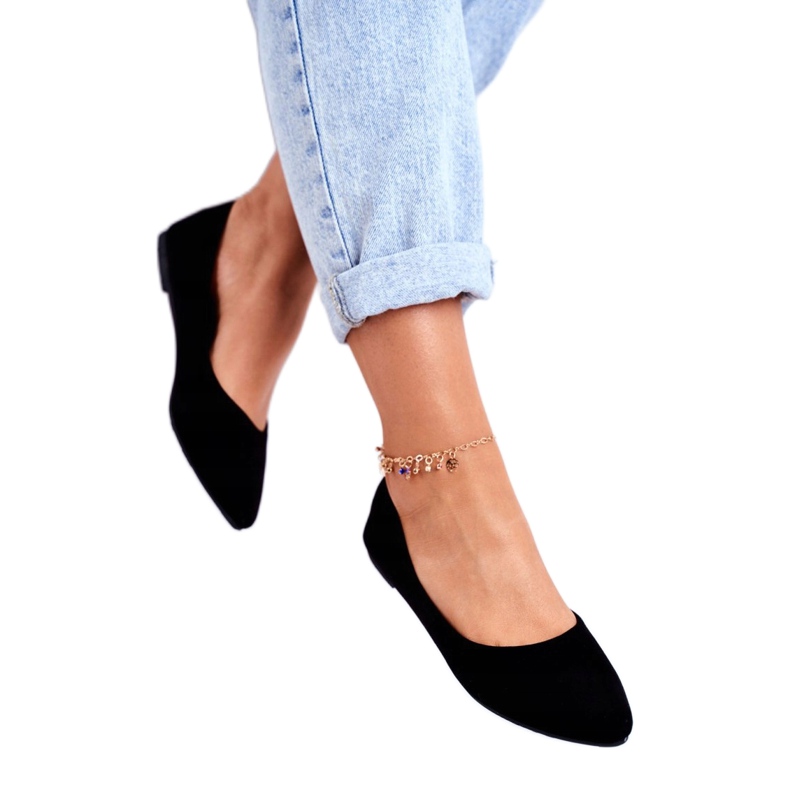 PS1 Bailarinas Negras Suede Bueno negro 2 PS1 Bailarinas Negras Suede Bueno negro 2