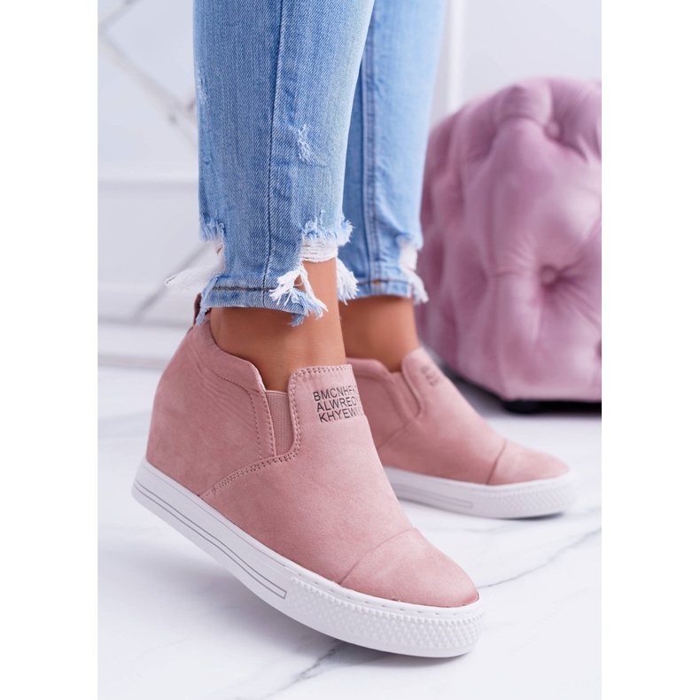 Zapatillas Snekers para mujer Lu Boo Slip-on Pink Kaori rosa 2
