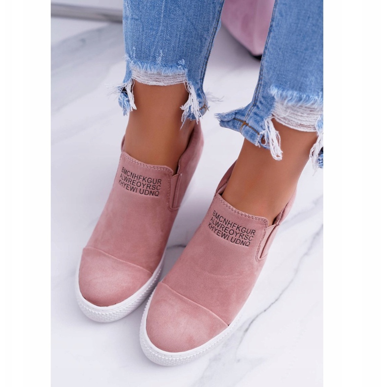 Zapatillas Snekers para mujer Lu Boo Slip-on Pink Kaori rosado 1