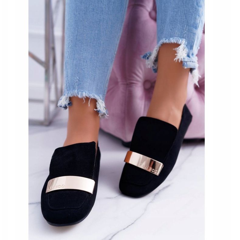 Mocasines para mujer Gold Badge Black Lordsy Lu Boo Harlem negro 2