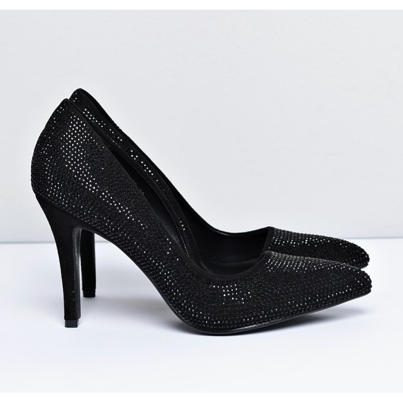 Vices Santee de diamantes de imitación asimétricos de ante negro para mujer 2 Vices Santee de diamantes de imitación asimétricos de ante negro para mujer 2