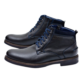 Nikopol Botas de Hombre Piel Cálida Zapatos Negros Piere 6