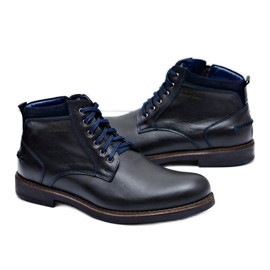 Nikopol Botas de Hombre Piel Cálida Zapatos Negros Piere 3