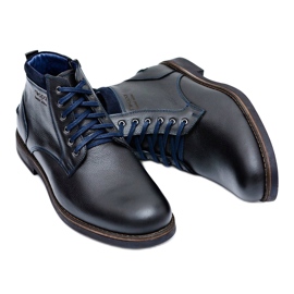 Nikopol Botas de Hombre Piel Cálida Zapatos Negros Piere 5