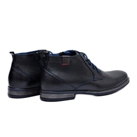 Botas de hombre Zapatos de cuero negro Nikopol 672 2