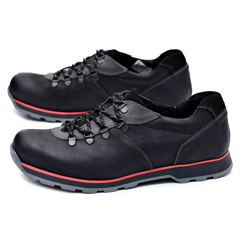 KOMODO Brogues para hombre Black Outdoor Ivar negro 1