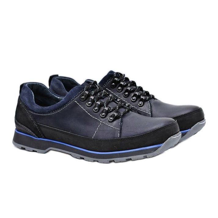 KOMODO Zapatos Brogues para Hombre Azul Marino Outdoor Ivar 1