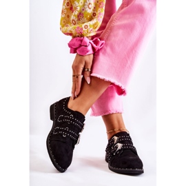 Zapatos brogue para mujer Lu Boo Black Cozy negro 2