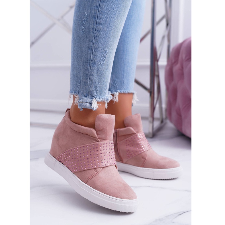 Zapatillas Mujer Rosa Lu Boo Lentejuelas Rosa Azúcar rosado 2