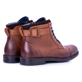 Nikopol Botas de hombre, botas de Mintos Trappers de color marrón polaco 2