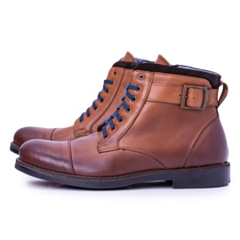 Nikopol Botas de hombre, botas de Mintos Trappers de color marrón polaco 4
