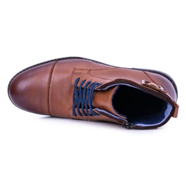 Nikopol Botas de hombre, botas de Mintos Trappers de color marrón polaco 5