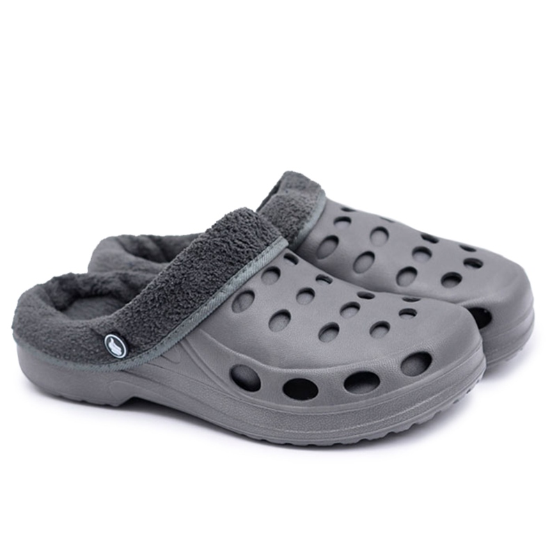 Flameshoes Pantuflas Hombre Sandalias Calientes Gris Kroksy Eva 1