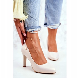 Zapatos de salón para mujer Beige Perla en un Pilar Sergio Leone Campbell 1 Zapatos de salón para mujer Beige Perla en un Pilar Sergio Leone Campbell 1