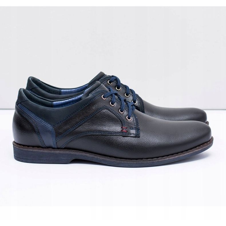 Nikopol Zapatos casuales de cuero negro para hombre Jericho 2