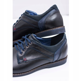 Nikopol Zapatos casuales de cuero negro para hombre Jericho 5