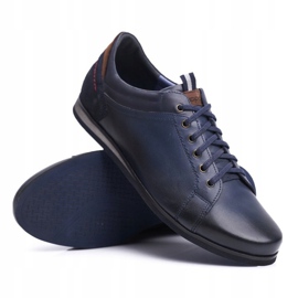 Zapatillas Deportivas Hombre Piel Azul Marino Nikopol Achilles 3