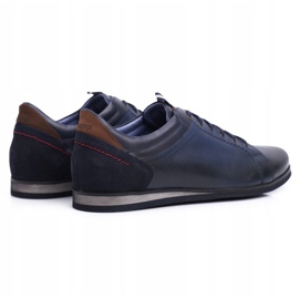 Zapatillas Deportivas Hombre Piel Azul Marino Nikopol Achilles 2