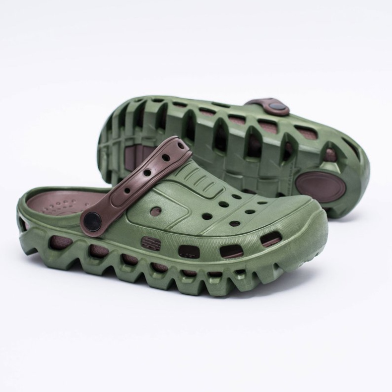 Flameshoes Zapatillas Hombre Verde Garden Light Kroks Eva marrón 1 Flameshoes Zapatillas Hombre Verde Garden Light Kroks Eva marrón 1