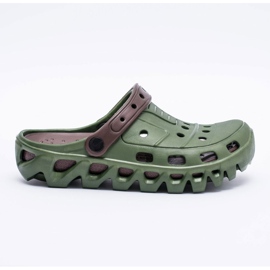 Flameshoes Zapatillas Hombre Verde Garden Light Kroks Eva marrón 5