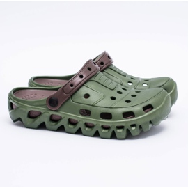 Flameshoes Zapatillas Hombre Verde Garden Light Kroks Eva marrón 2 Flameshoes Zapatillas Hombre Verde Garden Light Kroks Eva marrón 2
