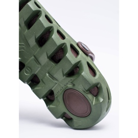Flameshoes Zapatillas Hombre Verde Garden Light Kroks Eva marrón 6