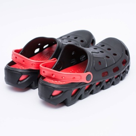 Flameshoes Zapatillas Hombre Negras Garden Ligeras Kroks Eva negro rojo 4