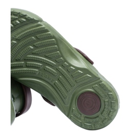 Flameshoes Pantuflas de jardín para hombre Kroks Eva Green marrón verde 5