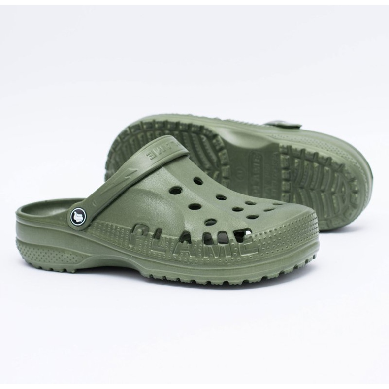Flameshoes Pantuflas Hombre Para Piscina Kroks Eva Green verde 1